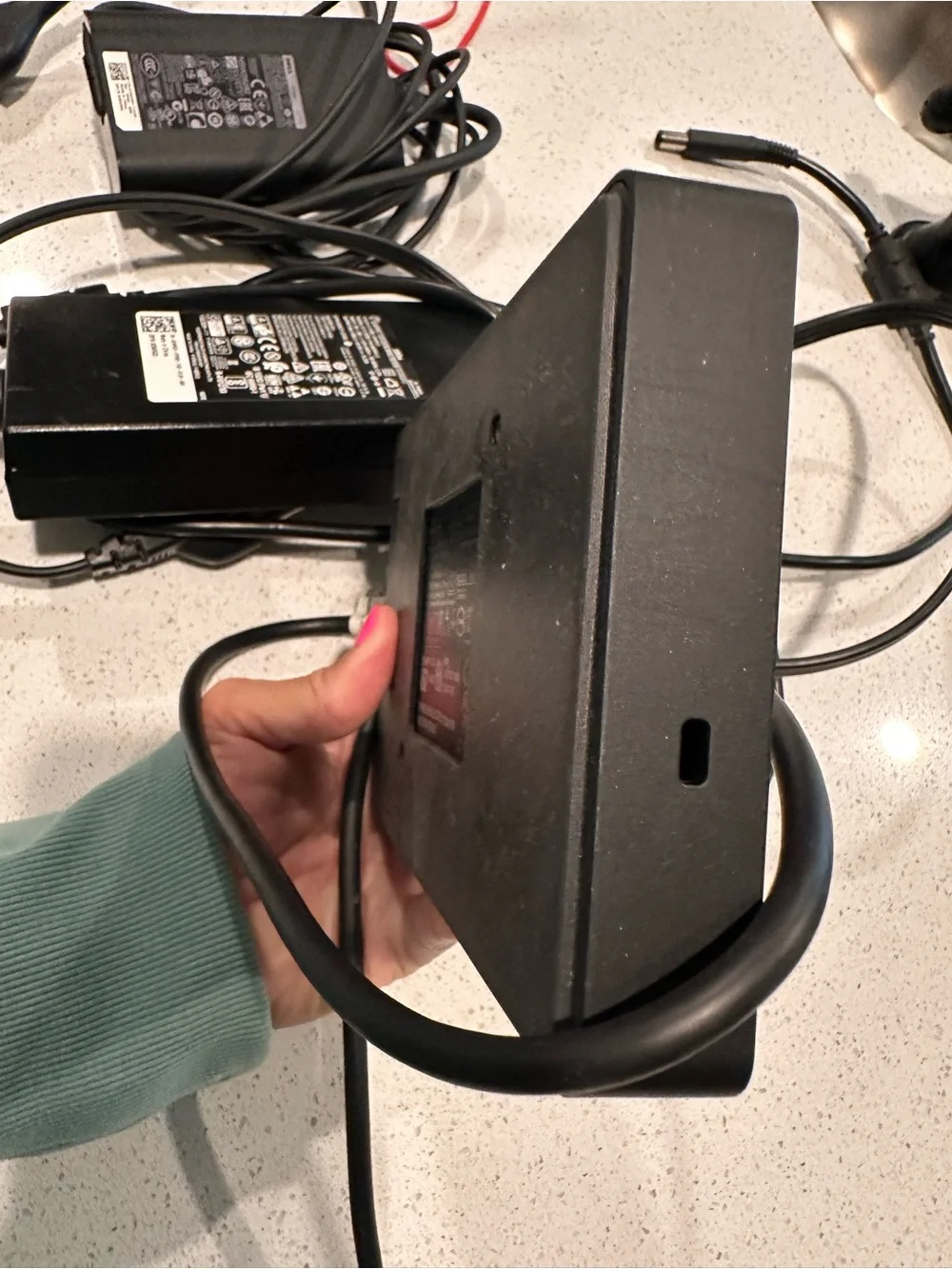 Dell Black Laptop Docking Station with VGA, Ethernet & USB Ports